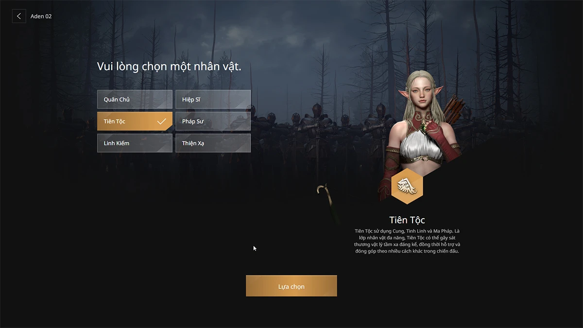 Lineage W mở đăng ký tạo trước nhân vật