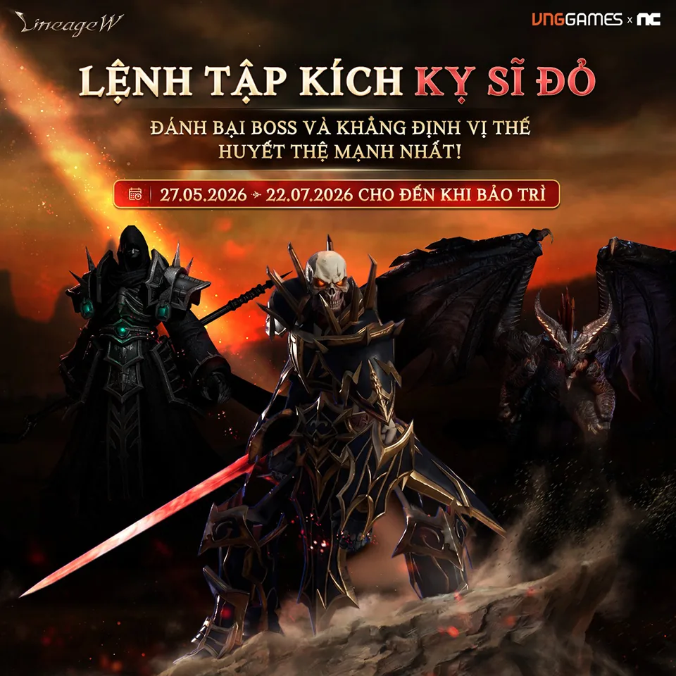 Đại Chiến Boss – Lệnh Đột Kích Kỵ Sĩ Đỏ