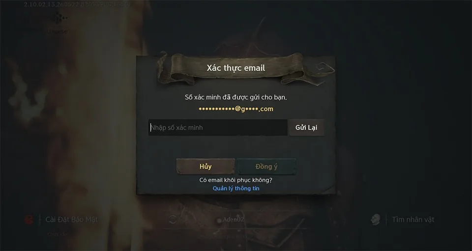 Bước 4: Kiểm tra email lấy mã xác minh